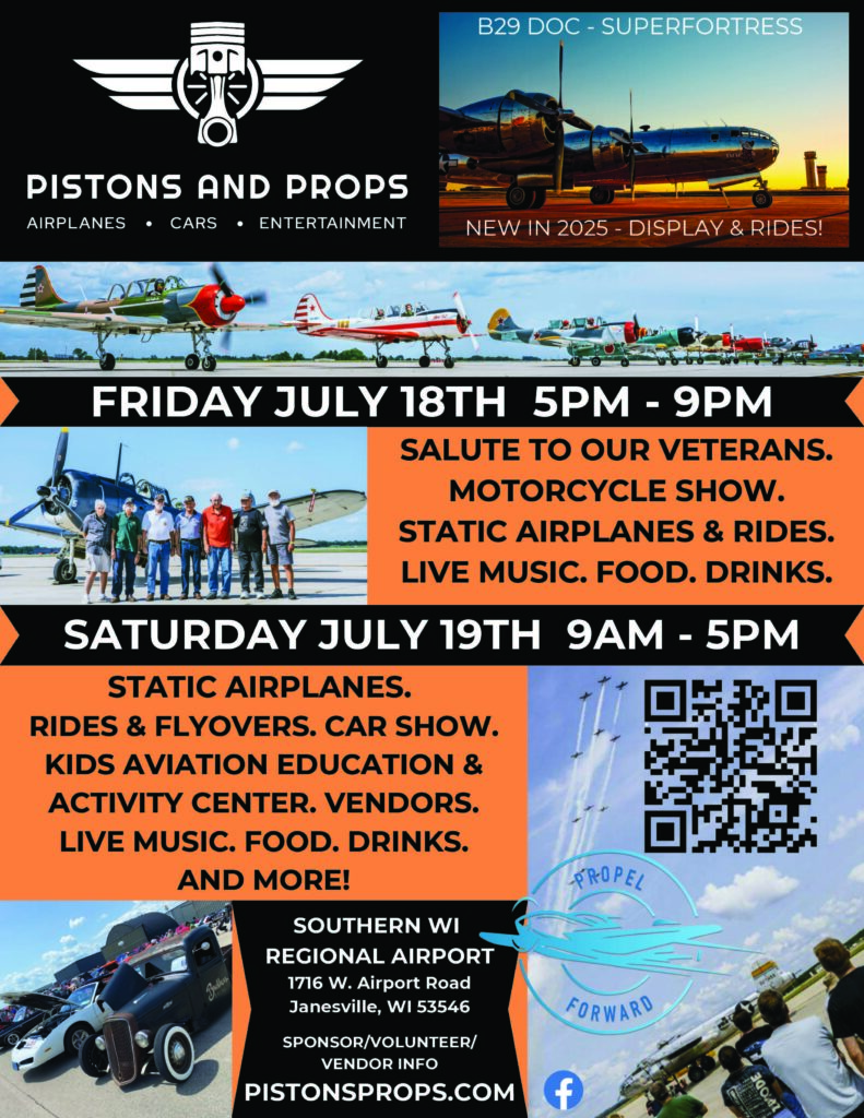 Flyer for an event by Piston and Props